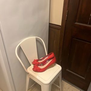 Lane Bryant Orange wedges